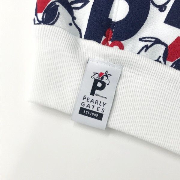 PEARLY GATES パーリーゲイツ ×PEANUTS 裏起毛 ジップパーカー 0
