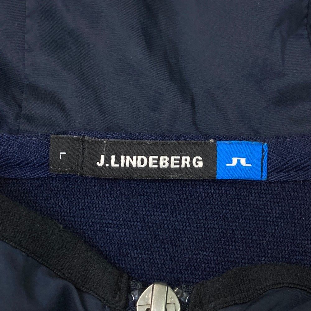 サイズ：L J.LINDEBERG ジェイリンドバーグ  ジップパーカー  ネイビー系 [240101267739] ゴルフウェア メンズ ストスト