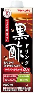 ヤクルト 黒酢ドリンク 特定保健用食品 特保 1000ml紙パック×12 6×2 本入