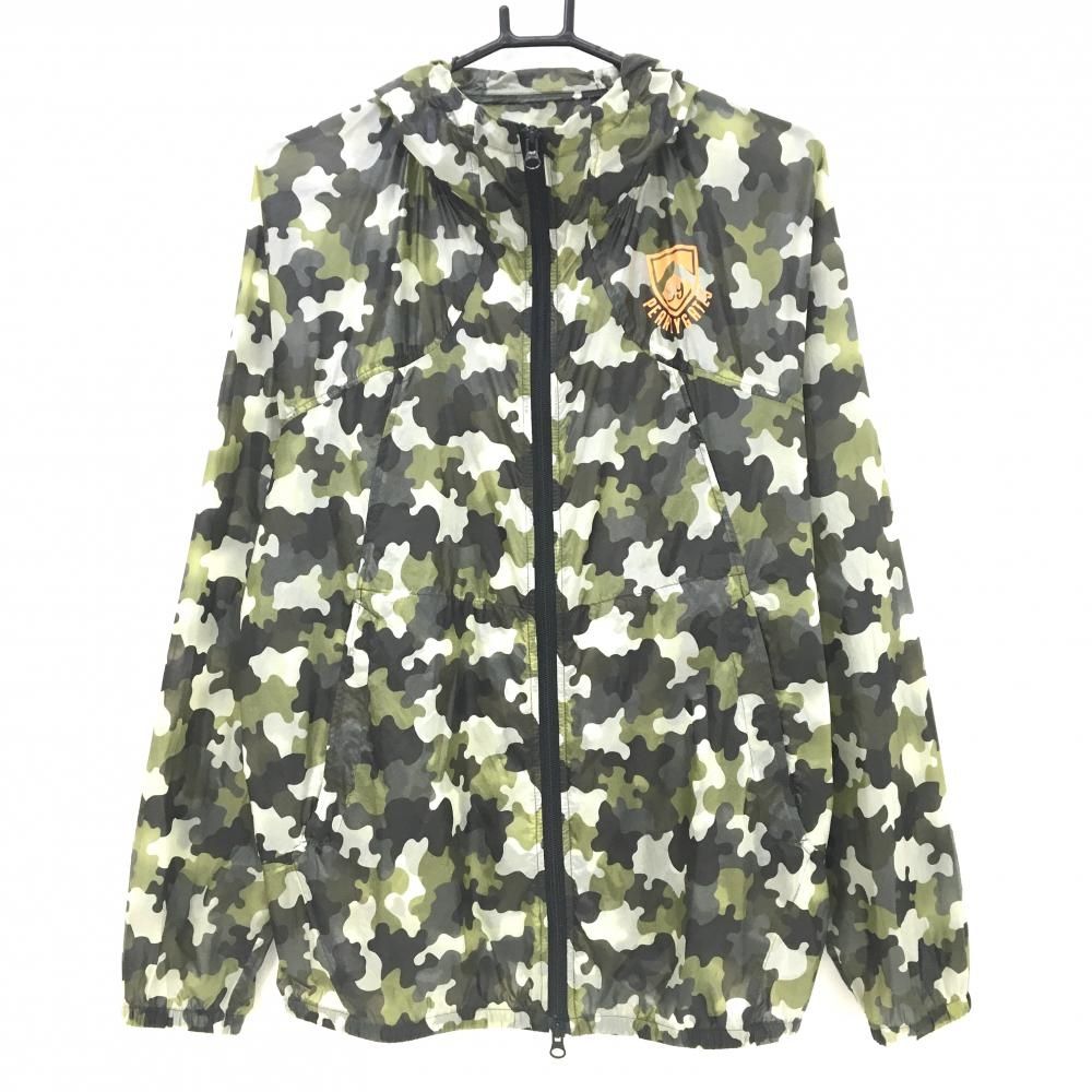 PEARLY GATES パーリーゲイツ　パーカー　カモフラ　カーキ　サイズ4 PEARLY GATES パーリーゲイツ 中綿パーカー カモフラ カーキ系 4