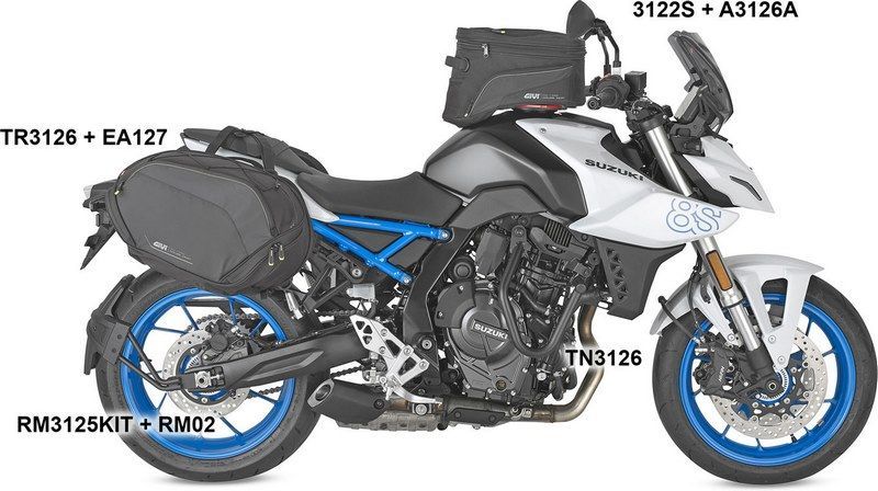 マウンティングキット ユニバーサル リアハガー GIVI(ジビ) バイク
