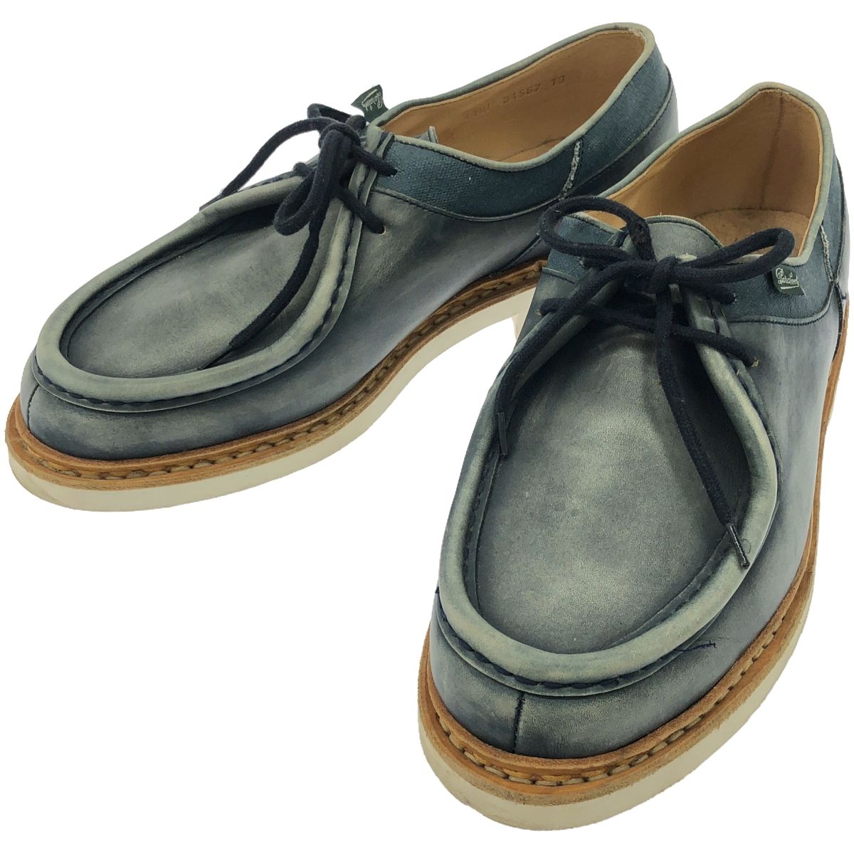 paraboot パラブーツ MICHAEL ミカエル レザーシューズ 34567 ブルー 41 1/2F
