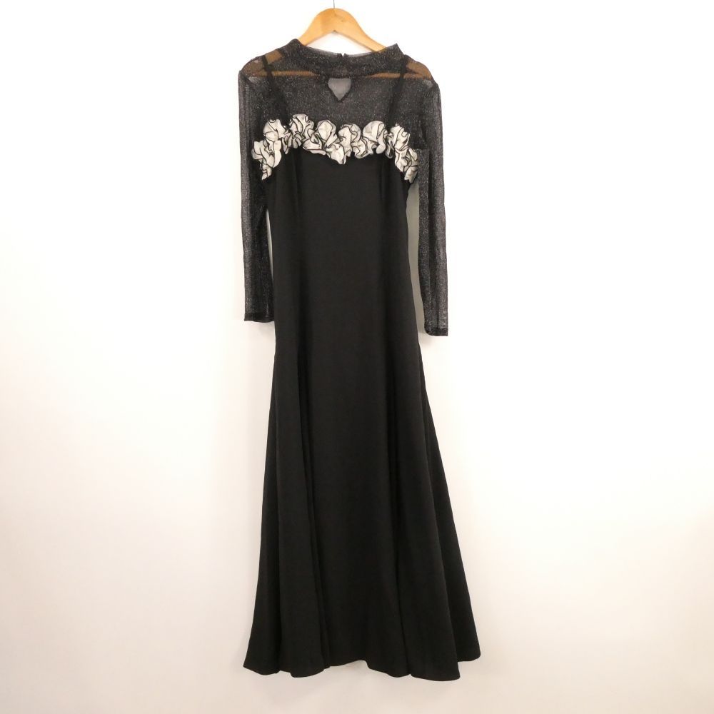 WILLSELECTION ウィルセレクション 20082514100003 フラワーキャミワンピース シアーラメトップス セットアップ 1点 F ポリエステル ラメトップス長袖 キャミワンピースロング レディース AN1821A14