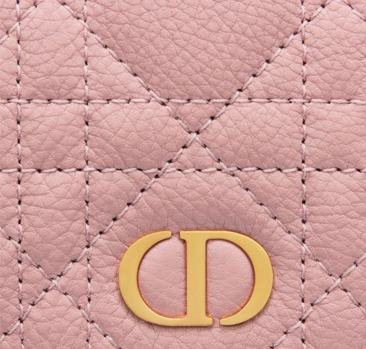 新作 新品 Christian Dior ディオール DIOR CARO ミニウォレット アンティークピンク ピンク