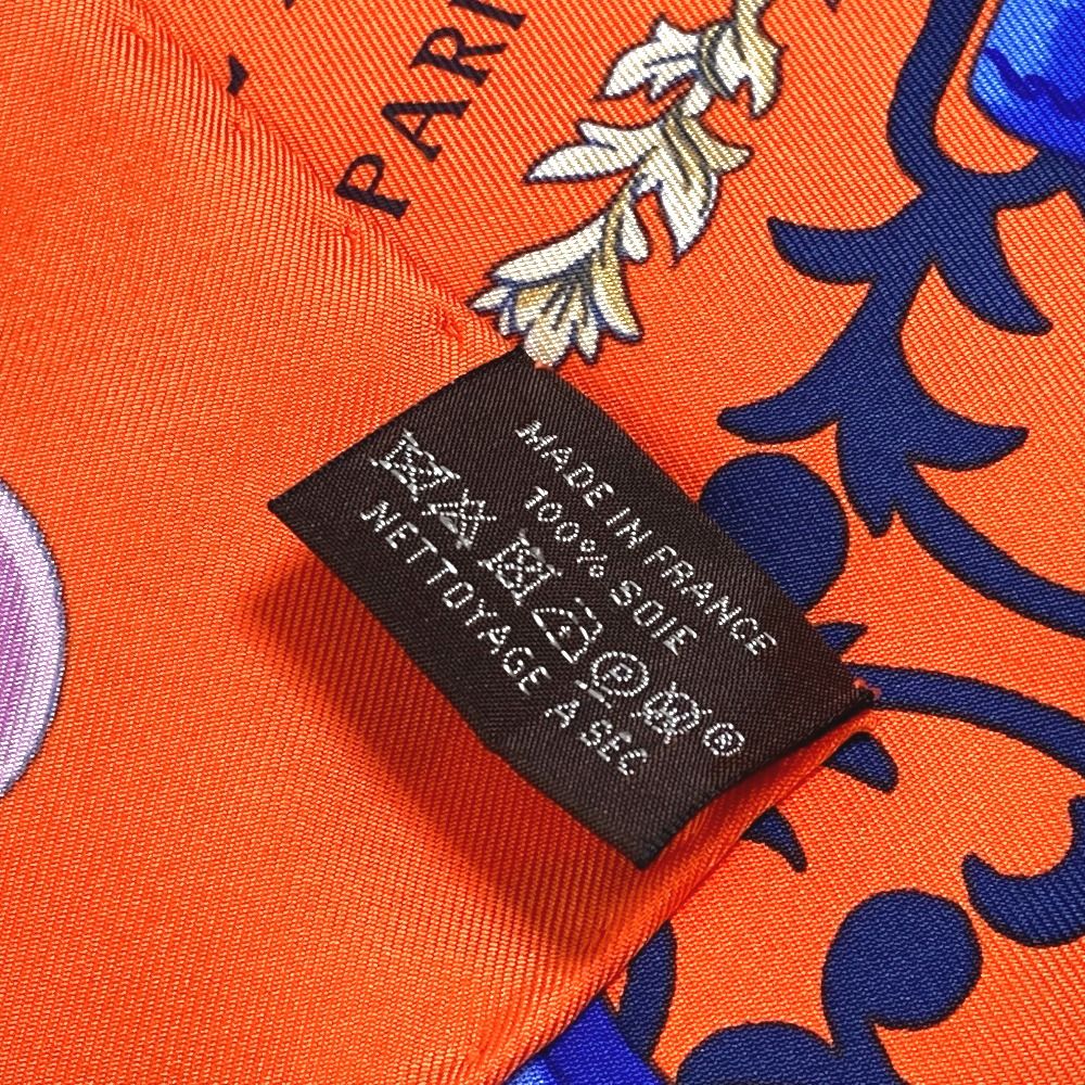 エルメス 鎧・リミックス Etriers Remix カレ90 スカーフ シルク