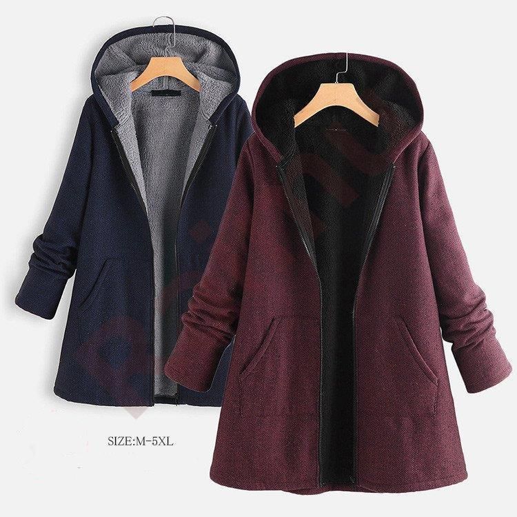 コート 厚手 トップス ロングコート フード トップス レディース チュニック ミディアム丈 長袖 フード 無地 冬 パーカー 体型カバー 防寒 秋 40代 30代
