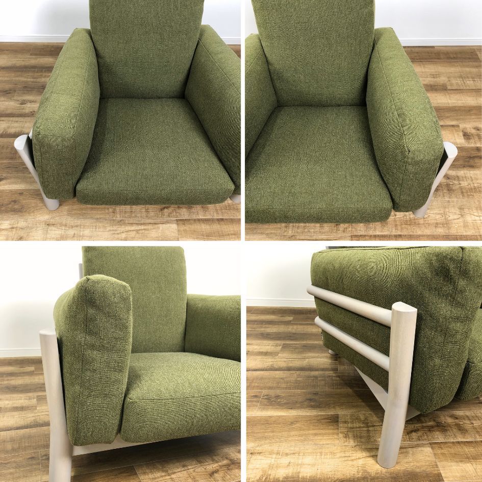 ②karimoku カリモク 1人掛けソファ 1Pソファ ファブリック IG