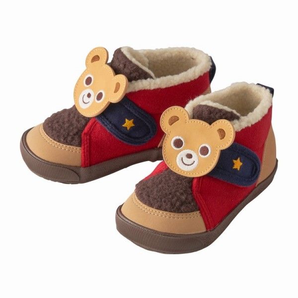 初回限定●30％OFFセール●ミキハウス　mikihouse　プッチーうさこ　もこもこセカンドベビーシューズ　16.0cm　ピンク（08） 留め金調節