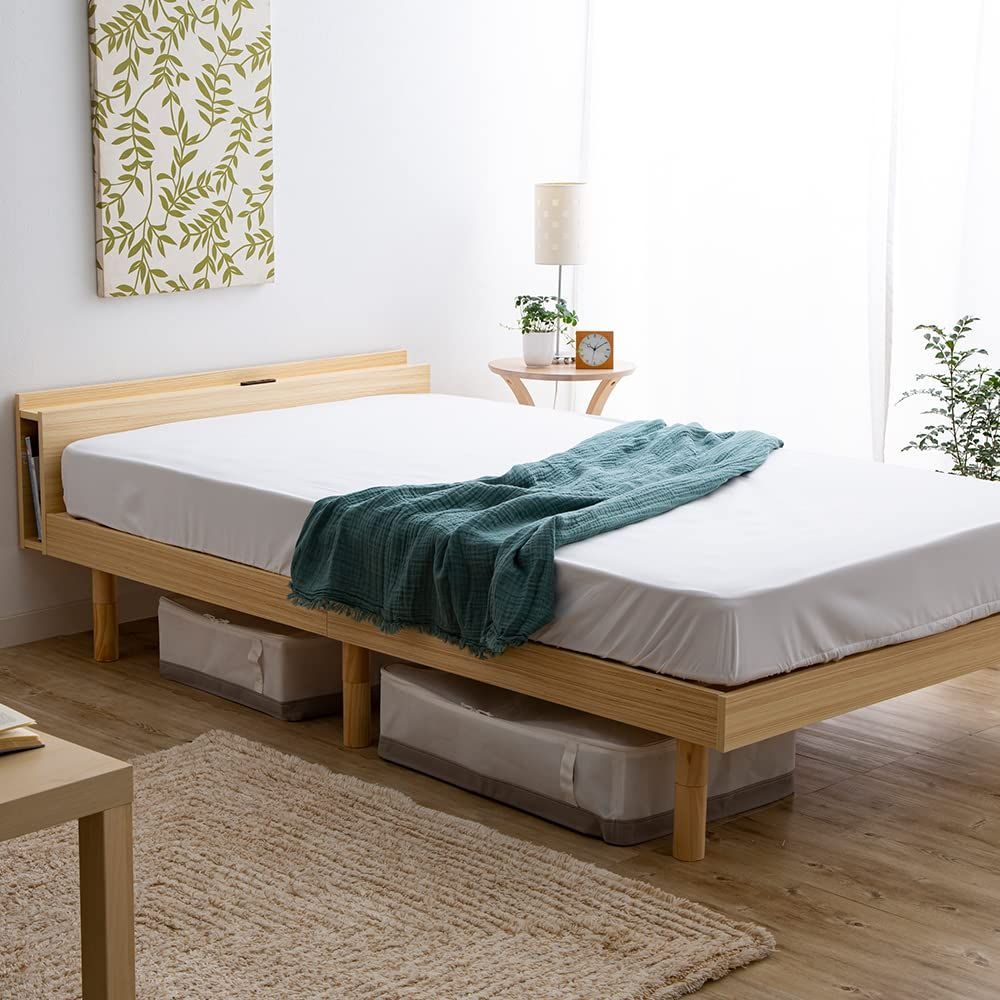 mori【無印良品】パイン材シングルフレームのみ【BOXシーツおまけ付き】 mori【無印良品】パイン材シングルフレームのみ【BOXシーツおまけ付き