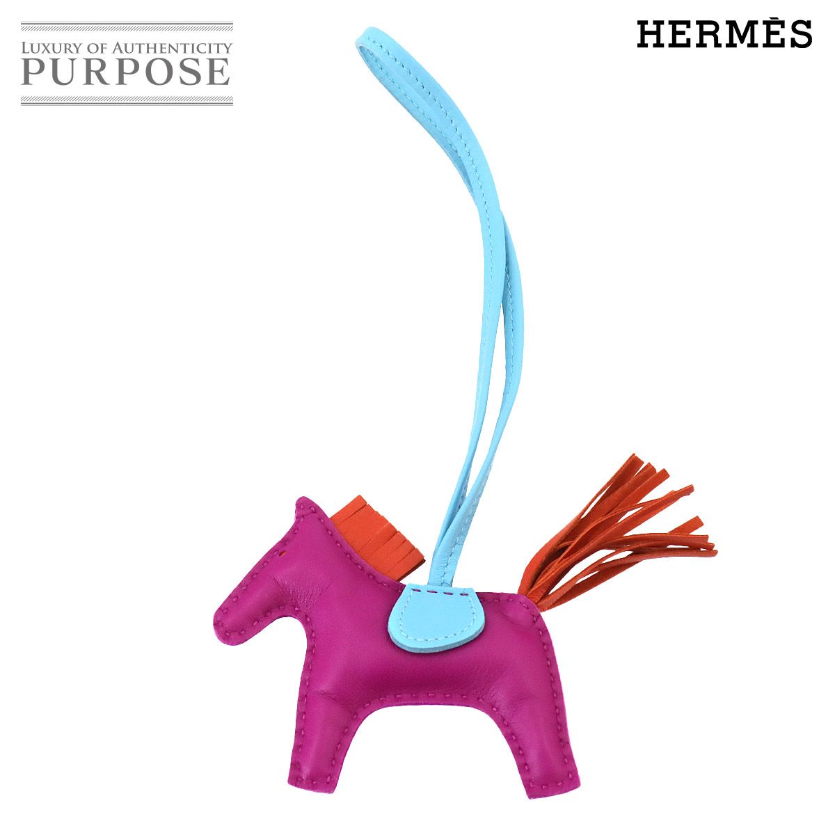 エルメス ロデオMM ローズパープル x セレステ x カーネリアン 名東