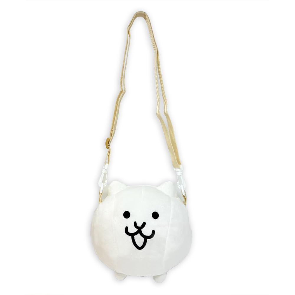 にゃんこ大戦争 ぬいぐるみ ショルダー バッグ 約20cm おもちゃのダイヤモンド付き ネコ