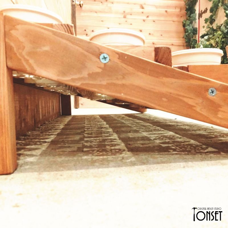 段々畑プランタースタンド オークcol