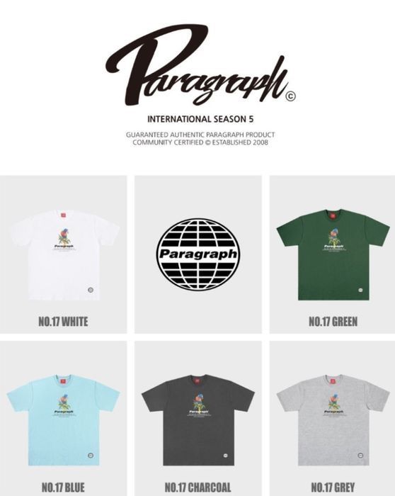 【PARAGRAPH】21ss★ PARROT LOGO Tシャツ 5カラー (No.17) paragraph -21ss☆ PARROT LOGO Tシャツ 5カラー - メルカリ