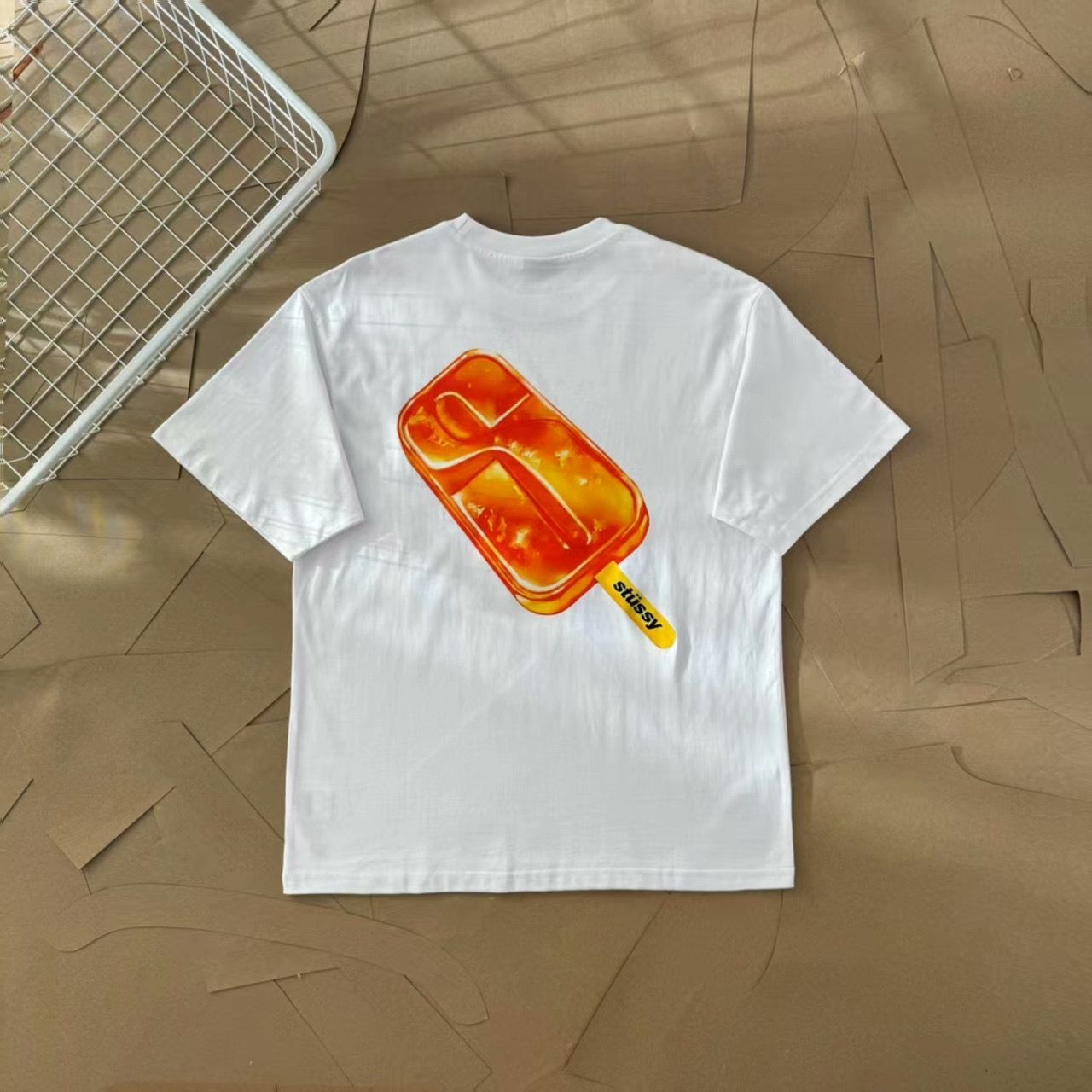 正規品 Stussy SS23 春夏コレクション Popsicle Tee 雪の棒 正規品 Stussy SS23 春夏コレクション Popsicle Tee 雪の棒