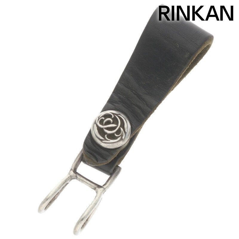 クロムハーツ BELT LOOP フローラルボールボタンレザーベルト