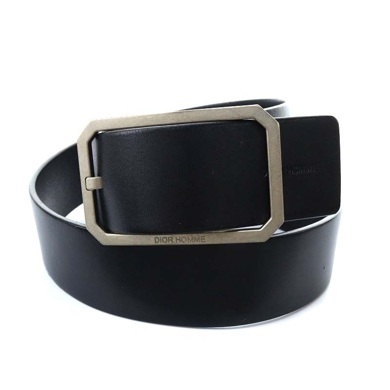 Dior homme 黒レザー ベルト DIOR HOMME（ベルト）のフリマアイテム