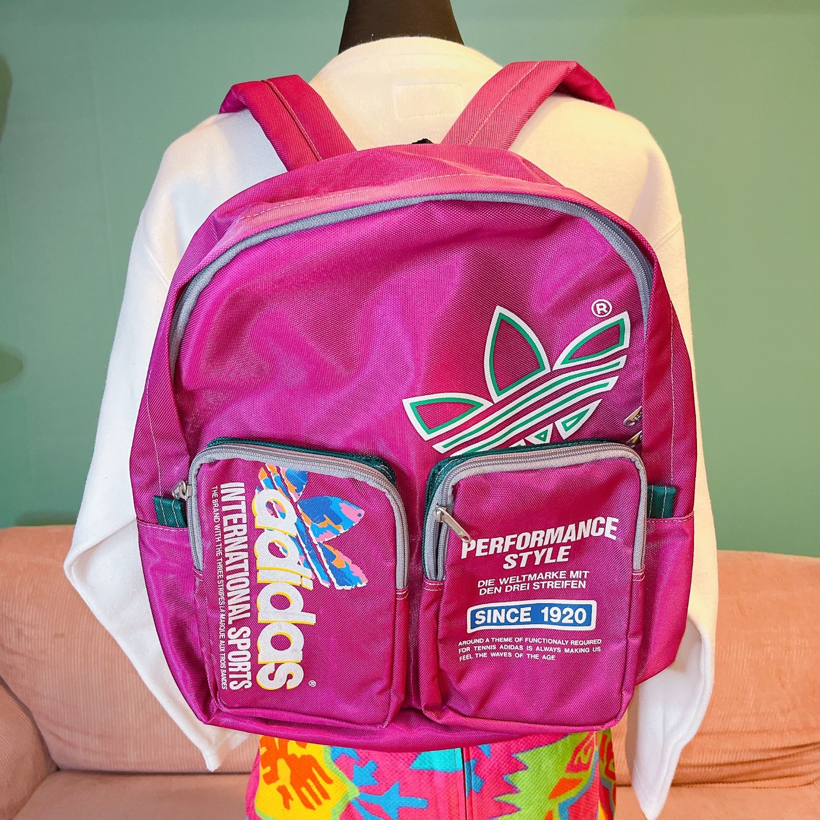 adidas back pack アディダス リュック レトロ ビンテージ カラフル 