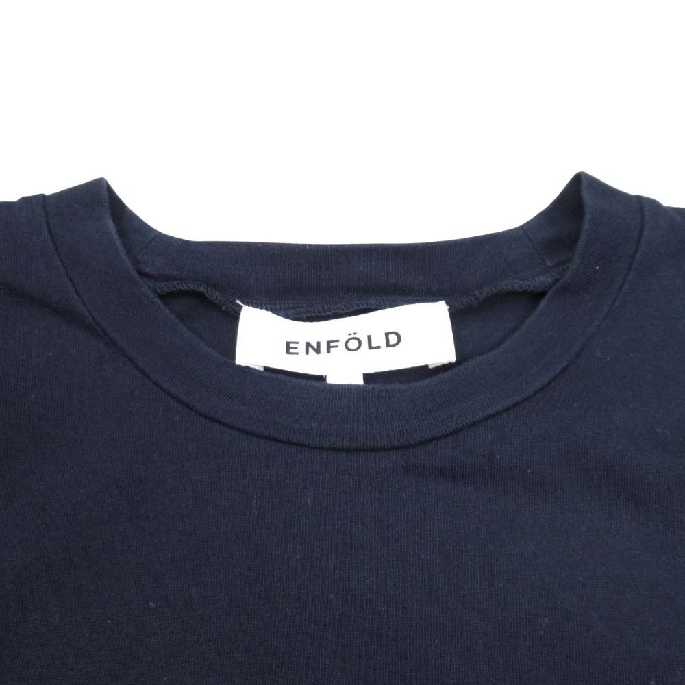 ENFOLD 半袖Tシャツ　エンフォルド　半袖カットソー　クルーネック 美品 ENFOLD エンフォルド Tシャツ クルーネック 半袖