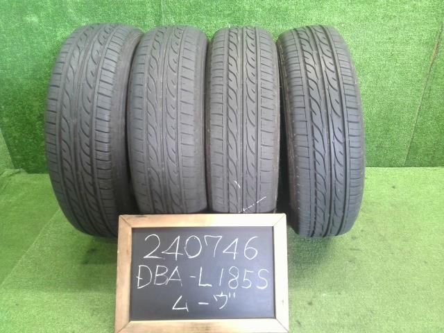 個人宅不可・離島不可ダンロップ タイヤ　ノーマルタイヤ　4本　14インチ　165/70R14　21年　ムーヴ外し（240746）