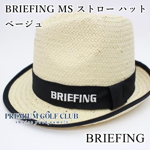 キャップ ブリーフィング BRIEFING MS ストロー ハット ベージュ 0 7526