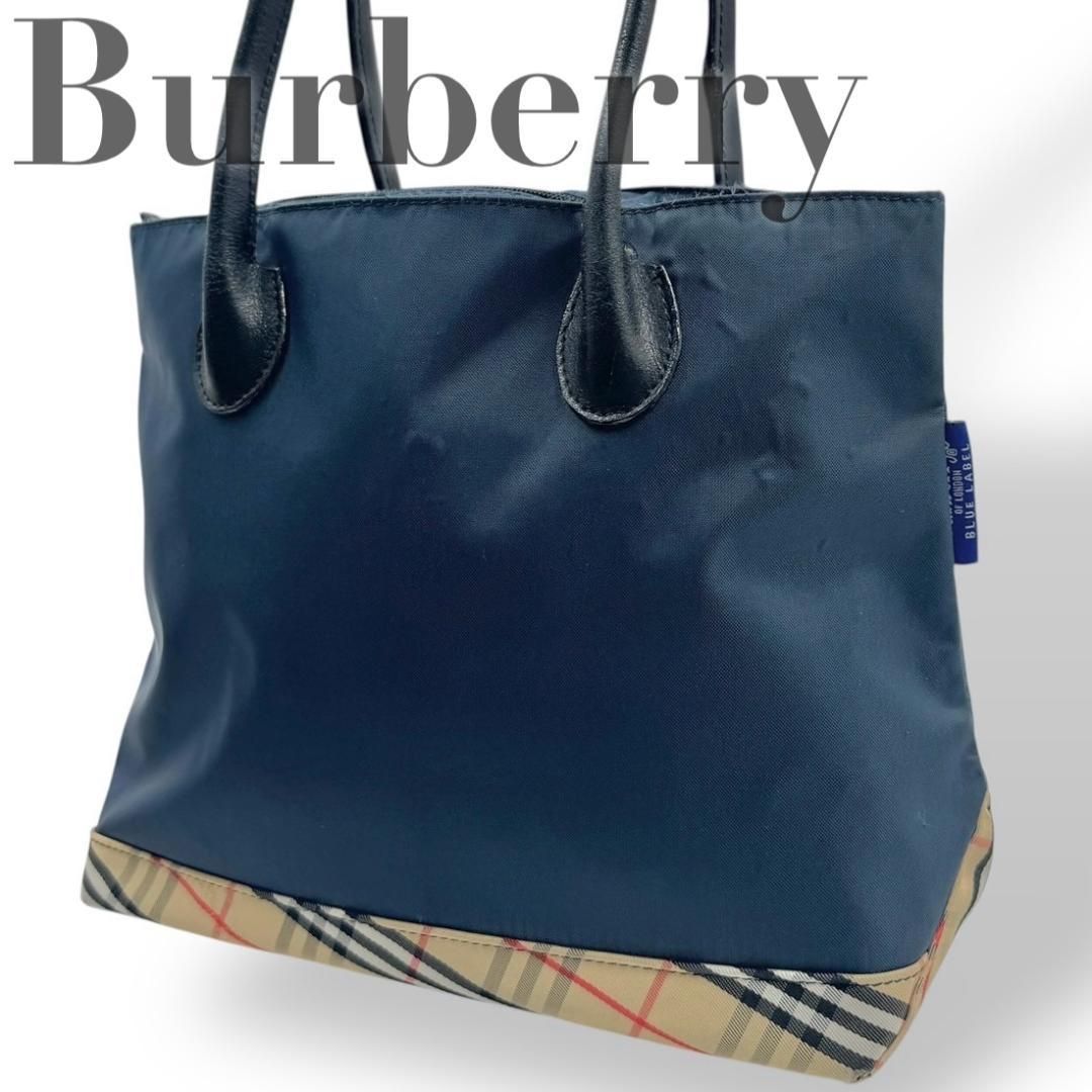 バーバリー　ハンドバック　 BURBERRY　BLUELABEL BURBERRY BLUE LABEL バーバリーブルーレーベル☆トートバッグ
