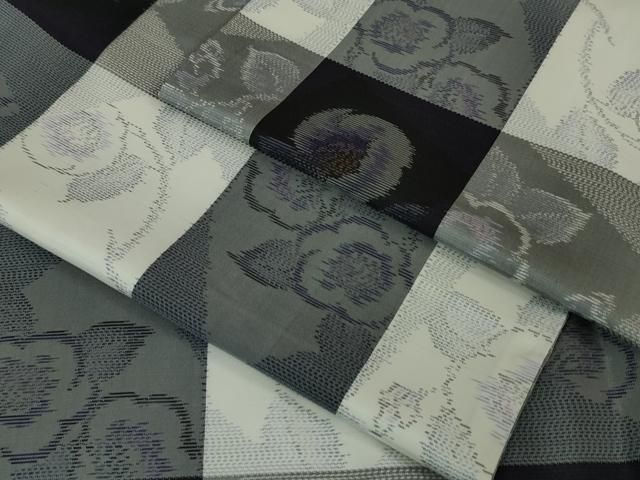 平和屋本店□極上 本場大島紬 市松 椿 逸品 DZAA6219kh5 - メルカリ