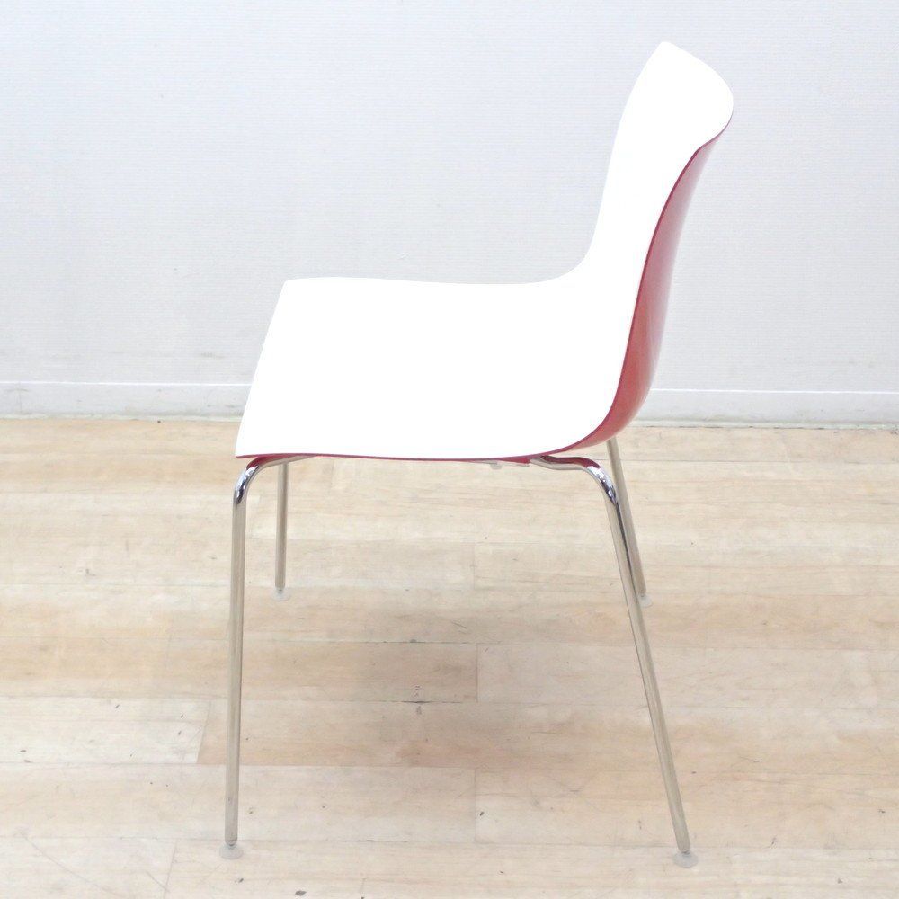 Arper アルペール Catifa53 キャティファ53 ミーティングチェア L491FB G914 レッド スタッキング イタリア EG18725 オフィス家