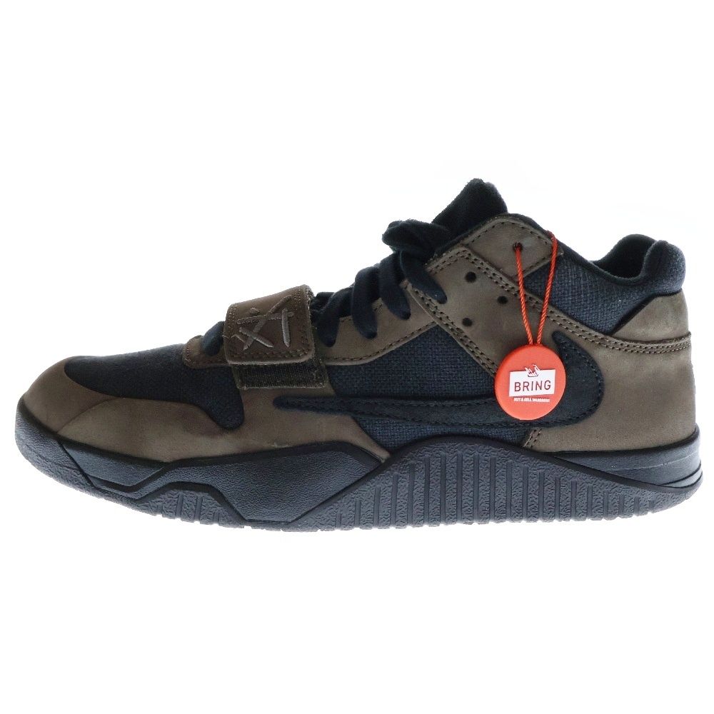 NIKE ナイキ ×TRAVIS SCOTT JORDAN JUMPMAN JACK TR CJ1 T-REXX BLACK AND DARK MOCHA ジャンプマンジャック ダークモカ ローカットスニーカー FZ8117-204
