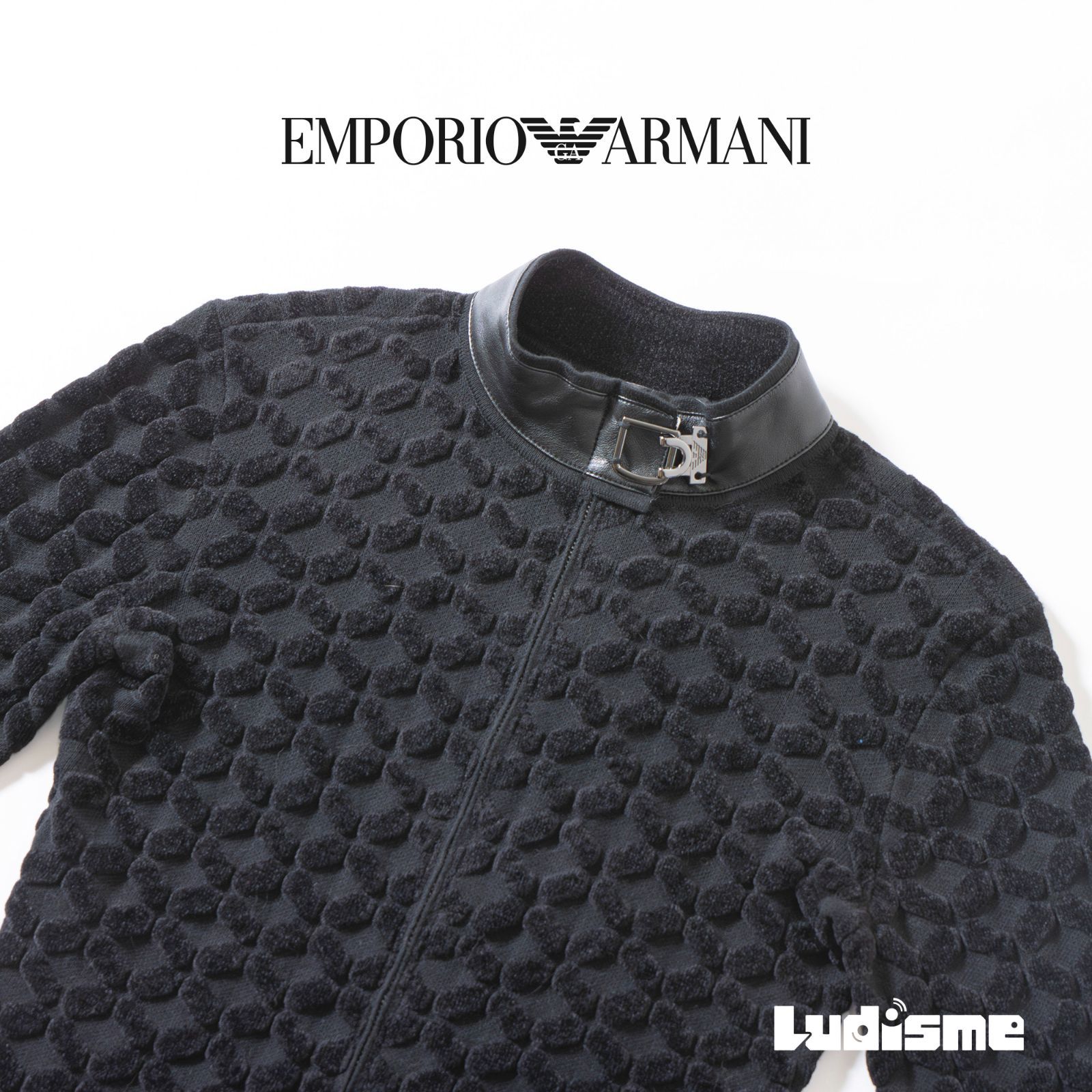 EMPORIO ARMANI ジップアップ　ドライバーズ　ジャケット　ブルゾン EMPORIO ARMANI ジップアップ ドライバーズ ジャケット ブルゾン