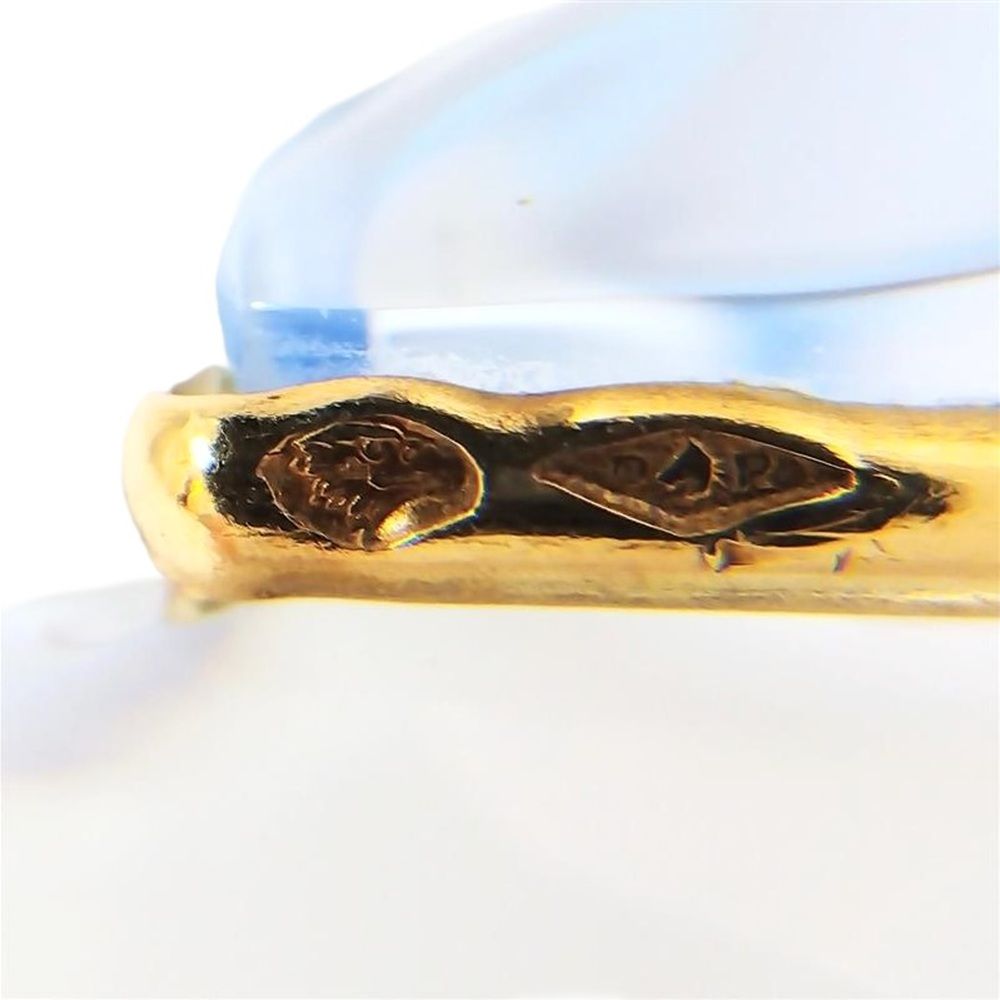 バカラ Baccarat コキアージュ クリアブルー リング 指輪 クリスタルg