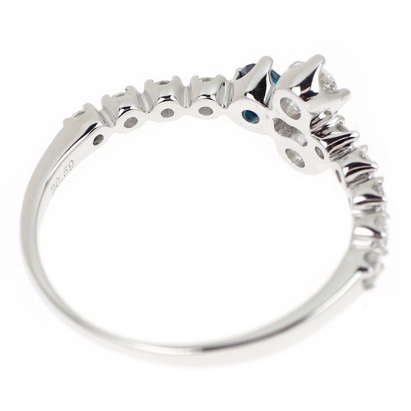 美品 K18WG ダイヤ/ブルーダイヤ(トリート)合計1.06ct リング 指輪 fancycolor2.webp
