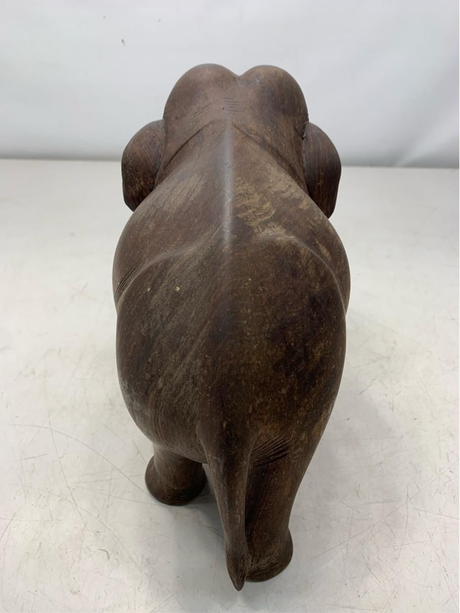 置物 ゾウ 木彫り 大きめサイズ 像 インテリア オブジェ