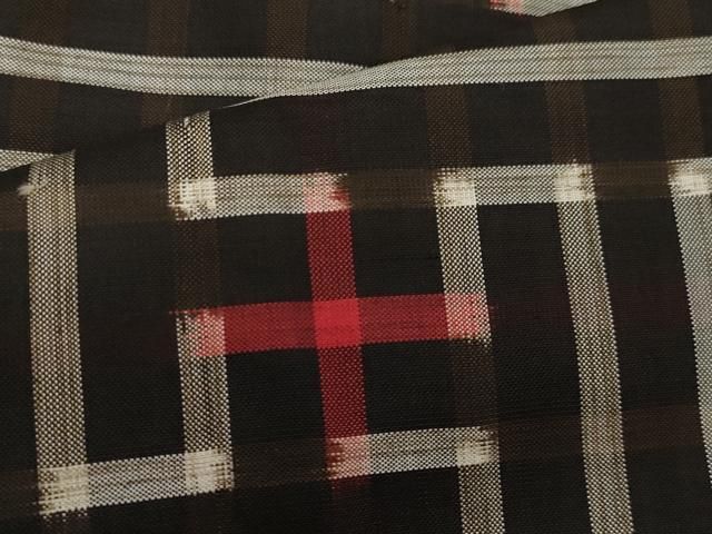 平和屋着物＃本場大島紬　龍郷絣　秋名バラ　羽織　正絹　逸品　CAAR9130id 平和屋着物＃本場大島紬 龍郷絣 秋名バラ 羽織 正絹 逸品 CAAR9130id