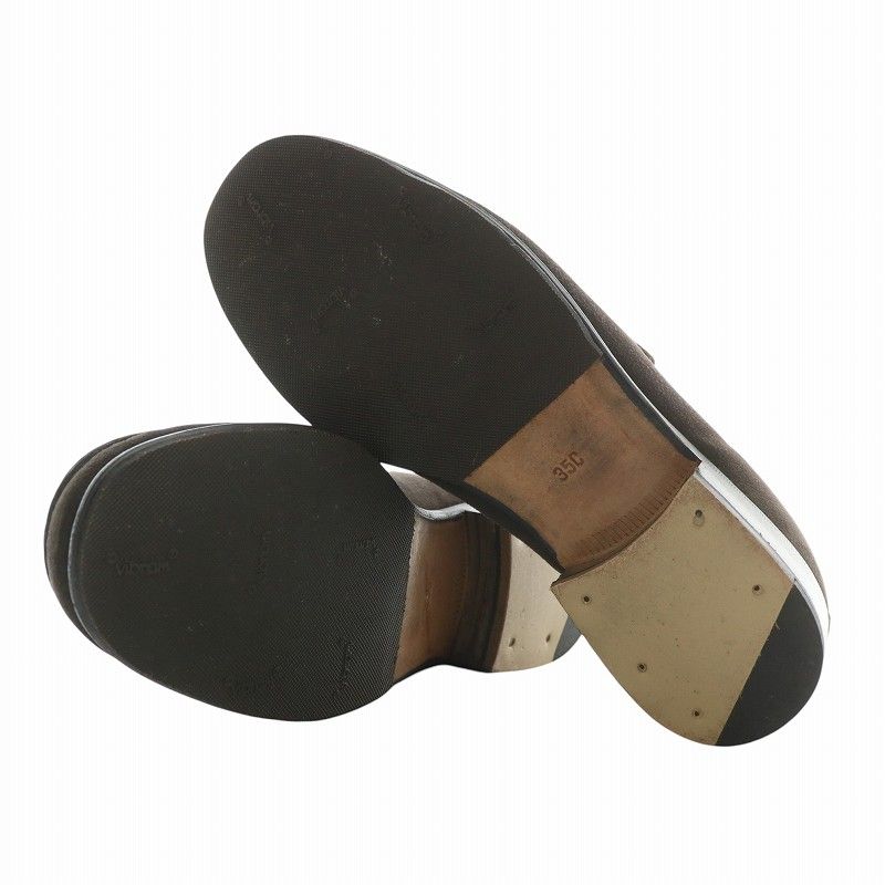 GUCCI ホースビットローファー スエードサイズ25.5 グッチ ホースビット 1953〕メンズ ローファー ・ブラック