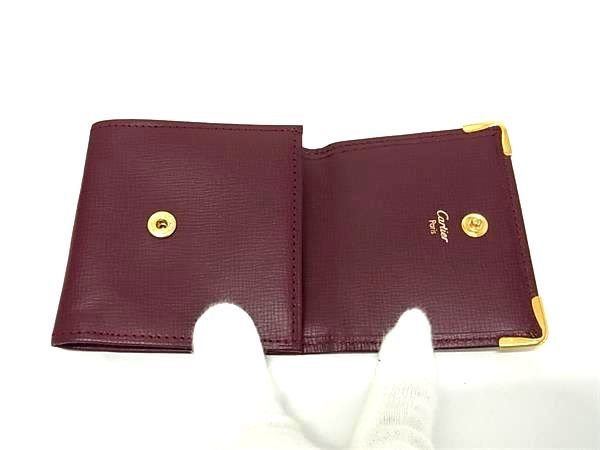 □極美品□ Cartier カルティエ マストライン レザー コイン