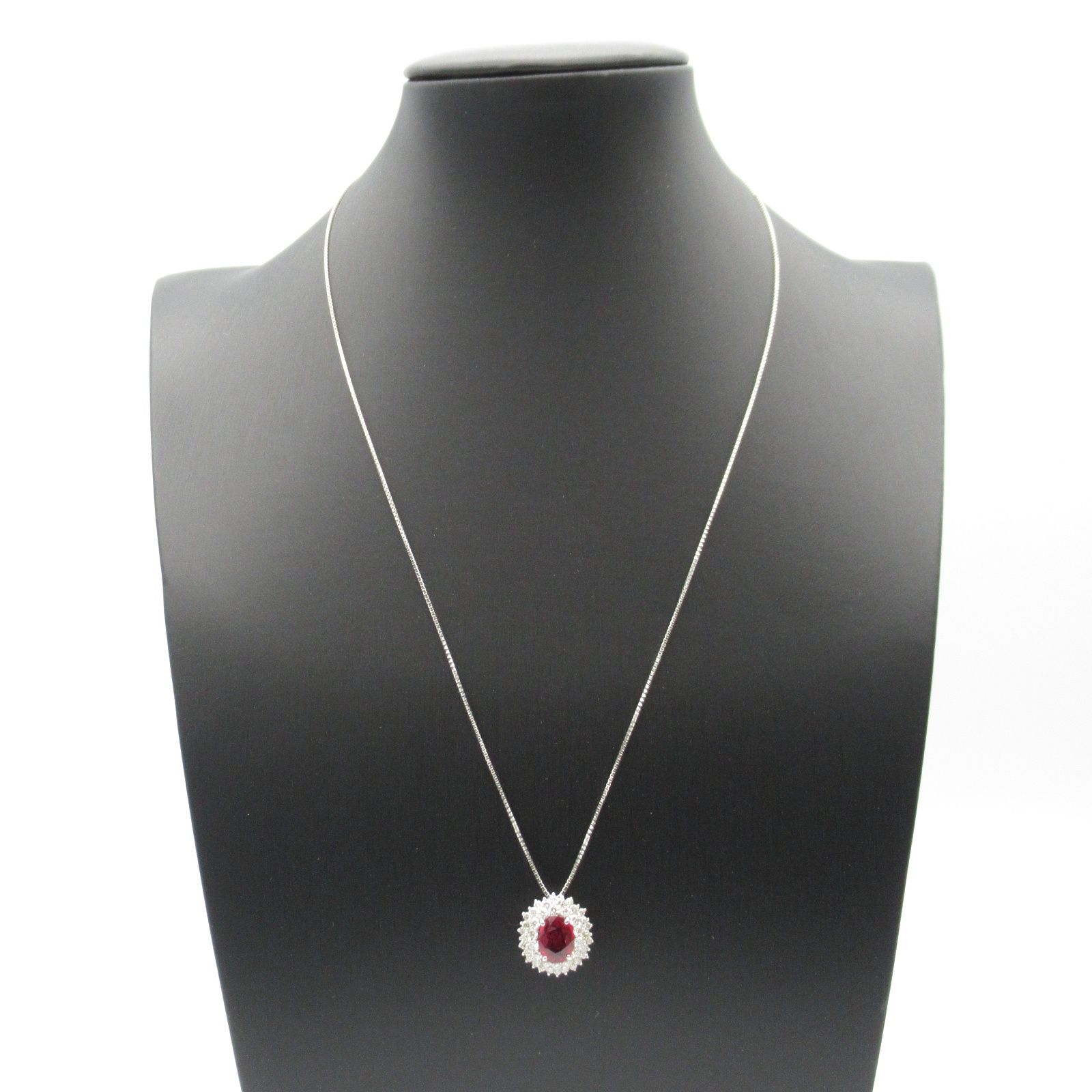 ジュエリー JEWELRY ネックレス 天然コランダムル ピジョンブラッド  