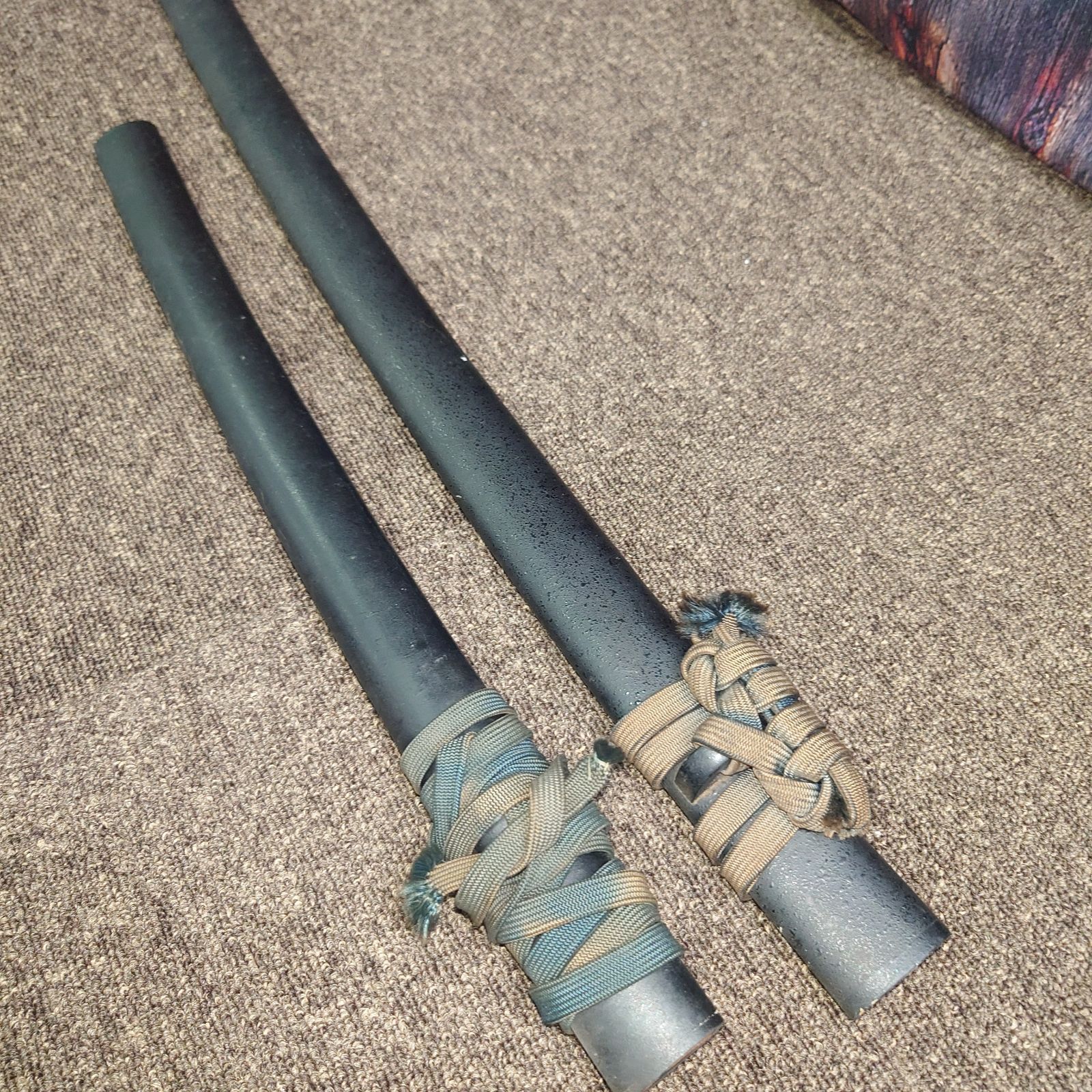 大小2本セット 刀掛け鹿の角セット