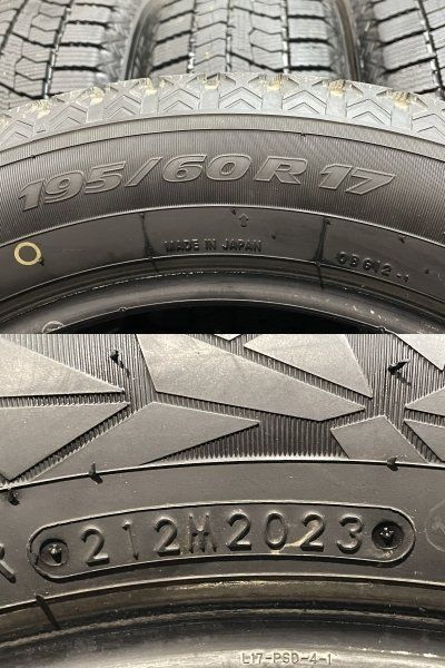走行短め】TOYO OBSERVE GIZ2 195/60R17 17インチ スタッドレス 4本 23