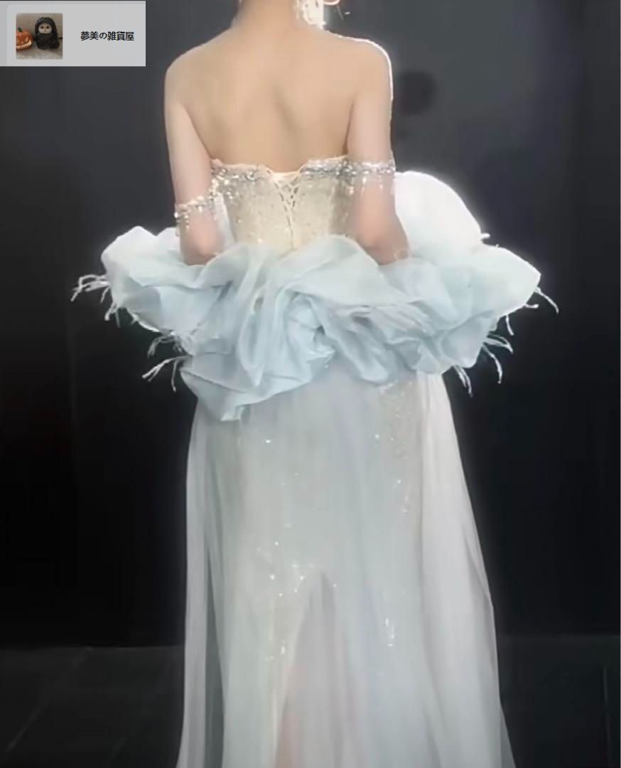 レディースファッション スパンコールにビジューがゴージャスなショール付き