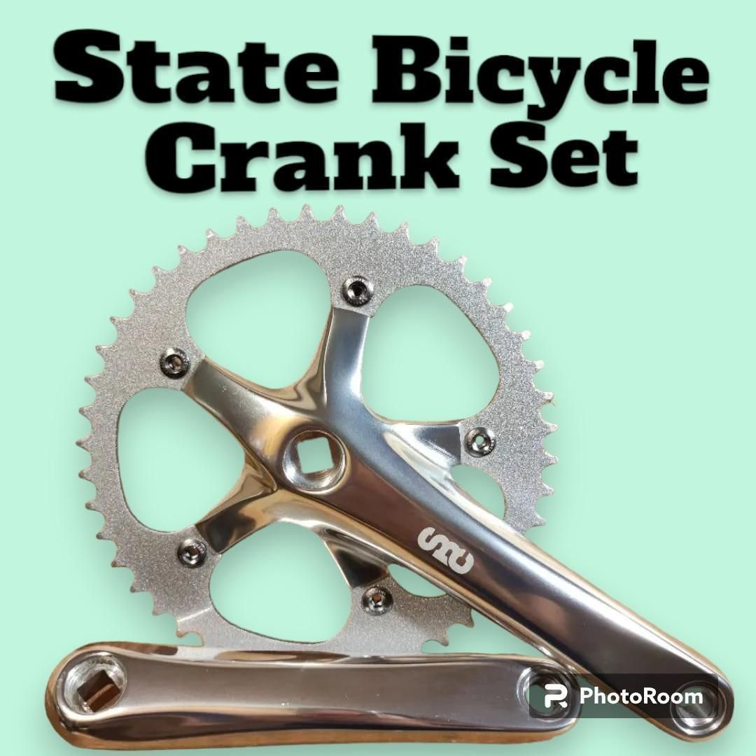 未使用品 】State Bicycle シングルスピードクランクセット SLV