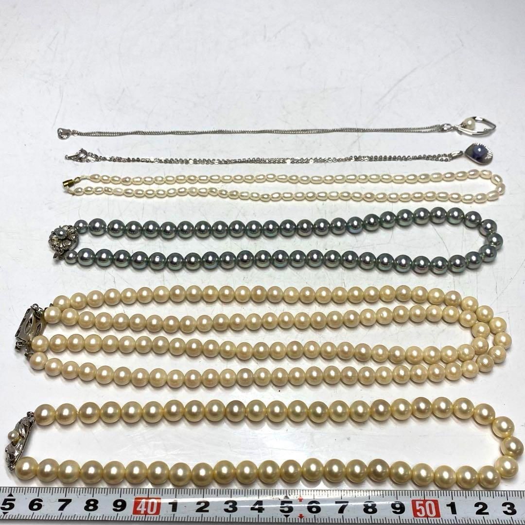 silver刻印 パールネックレス 150g 東H6-0423ア11