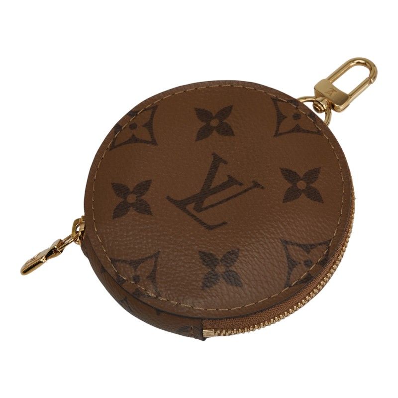 ルイ ヴィトン モノグラムリバース コインケース コインパース J02522 ブラウン PVC レディース LOUIS VUITTON 1-0231319