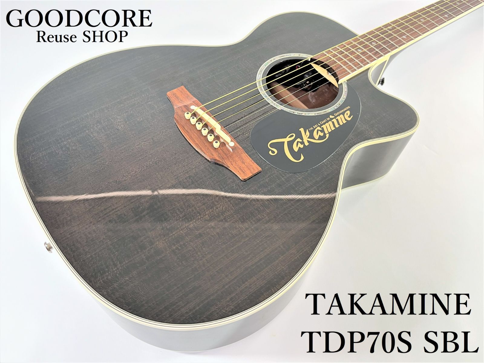 TAKAMINE タカミネ TDP70S SBL アコースティックギター 純正ギグバッグ付属