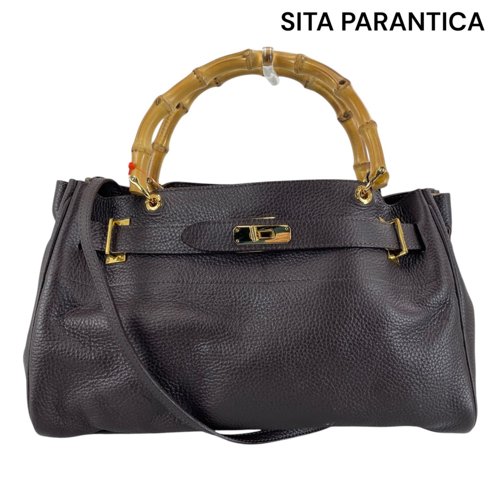 テルミ♪シータパランティカ トートバッグ 2way ショルダー バンブー sita parantica ハンドバッグ ショルダーバッグ 2way バンブー