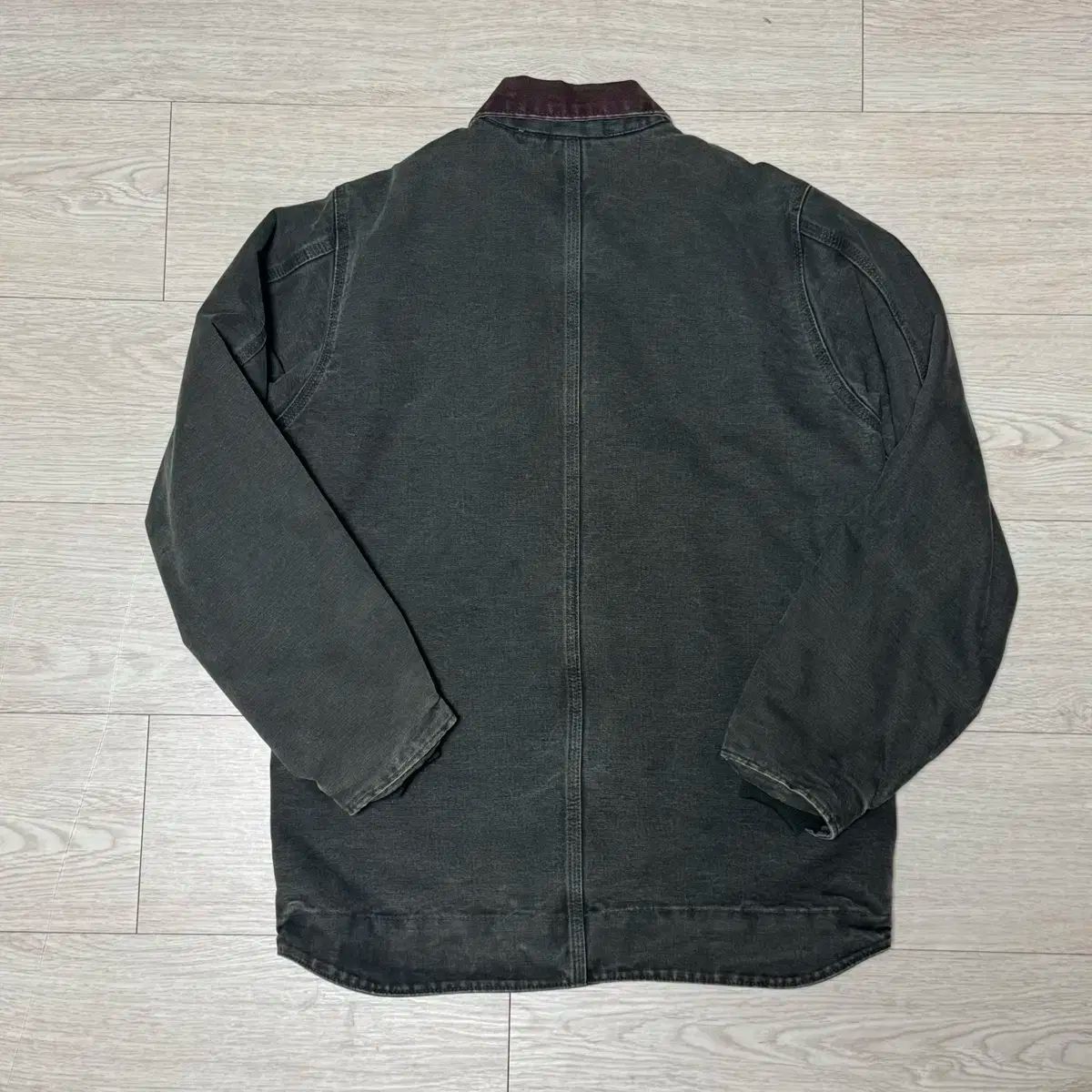 Carhartt カーハート チョアジャケット モスグリーン 裏ボア L 古着 Carhartt MOS モスグリーン ダック パデット