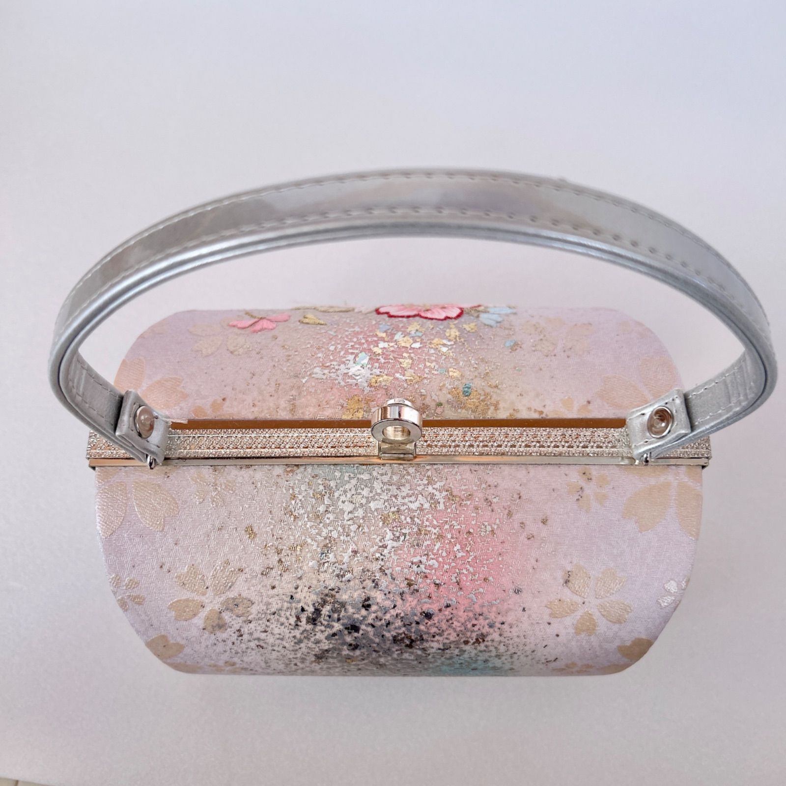 ピンク×シルバー 草履23cm