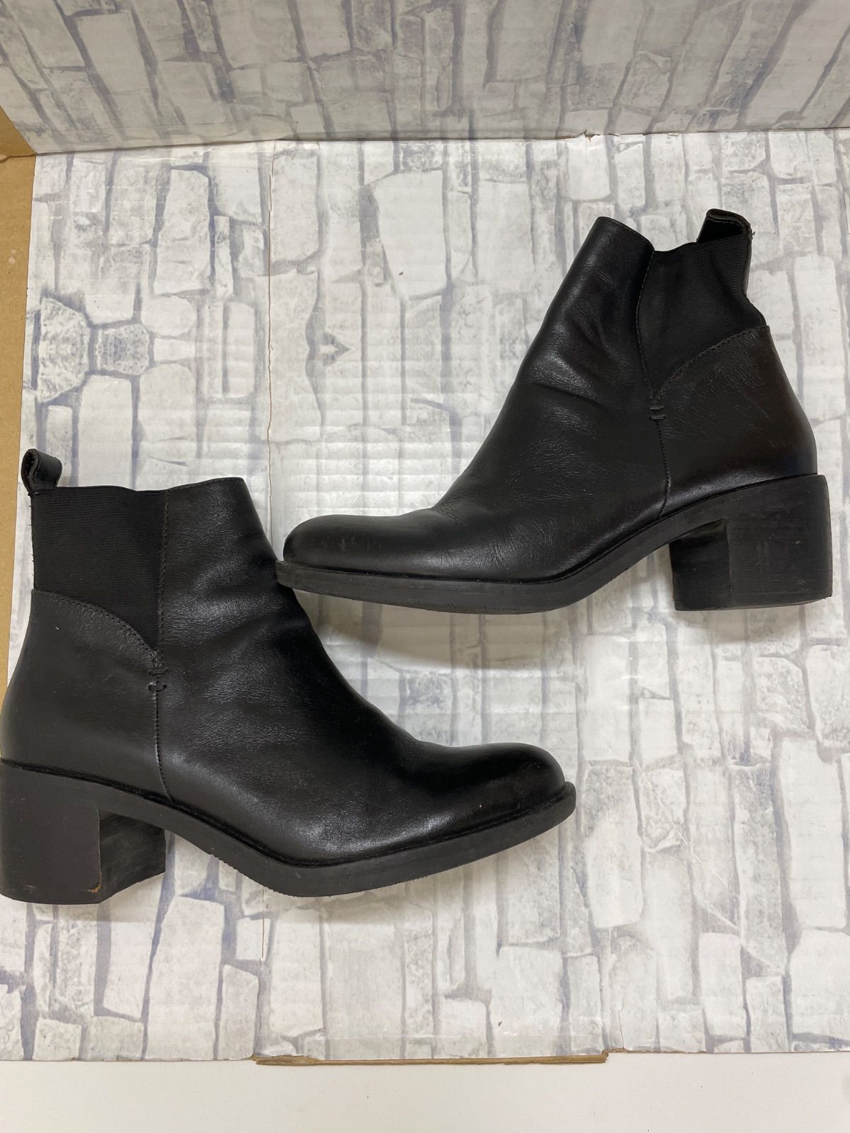 G1-90】◇ yuko imanishi+ 37サイズ サイドゴアブーツ ブラック