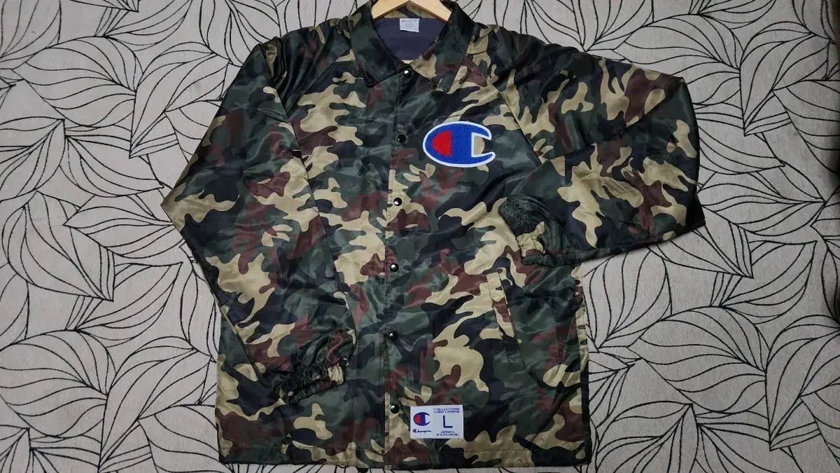 スクール チャンピオン カモフラージュ コーチジャケット L