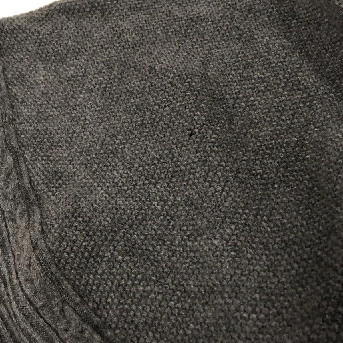 Leilian レリアン ポンチョ サイズM レディース グレー ニット カシミヤ ファー SIROKUMA-CORPORATION_COM