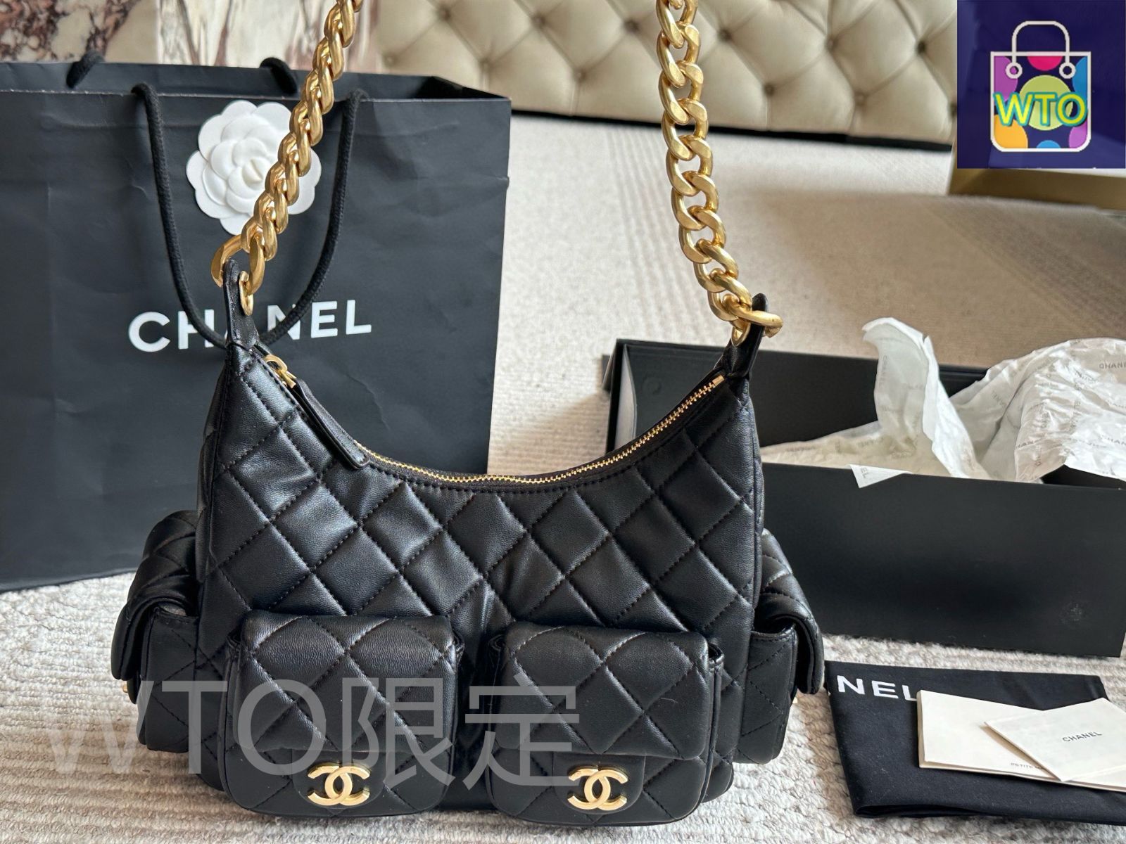 今日 Chanel Vintage Bowling Bag ヴィンテージ ボウリング バッグ-WTO輸入4